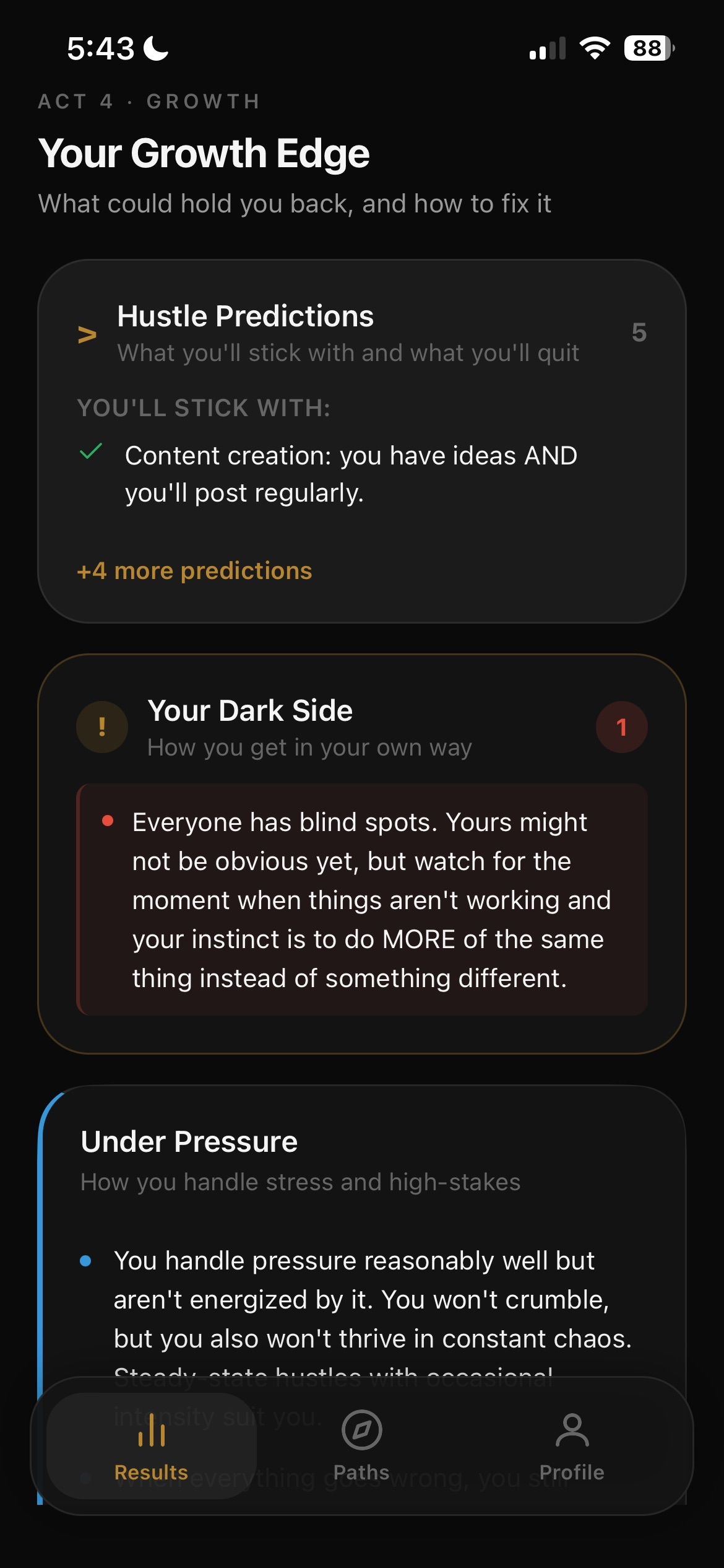 Growth edge predictions